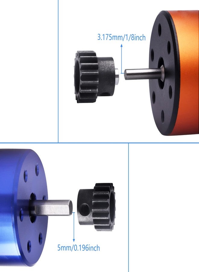 CrazyHobby RC Metal 54T 32P Spur Gear &15T/17T/19T Pinions Gear Set & 3.175mm Coupler for Traxxas Slash 4x4 4WD/2WD/VXL Rustler 4X4 VXL/Stampede 4x4 VXL/Summit/E-Revo/T-Maxx, Replace#3956 - Image 4